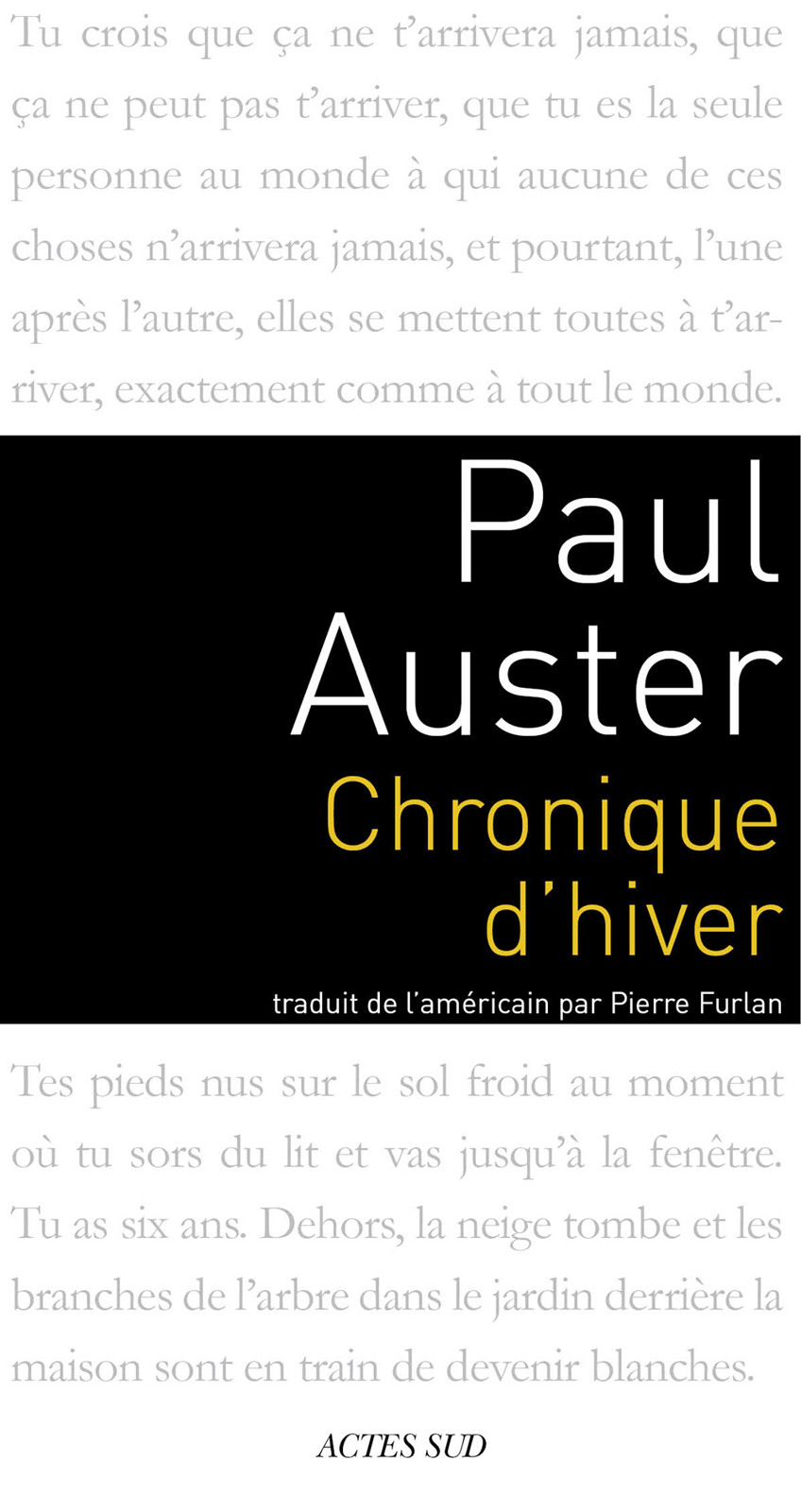 Chronique d'hiver