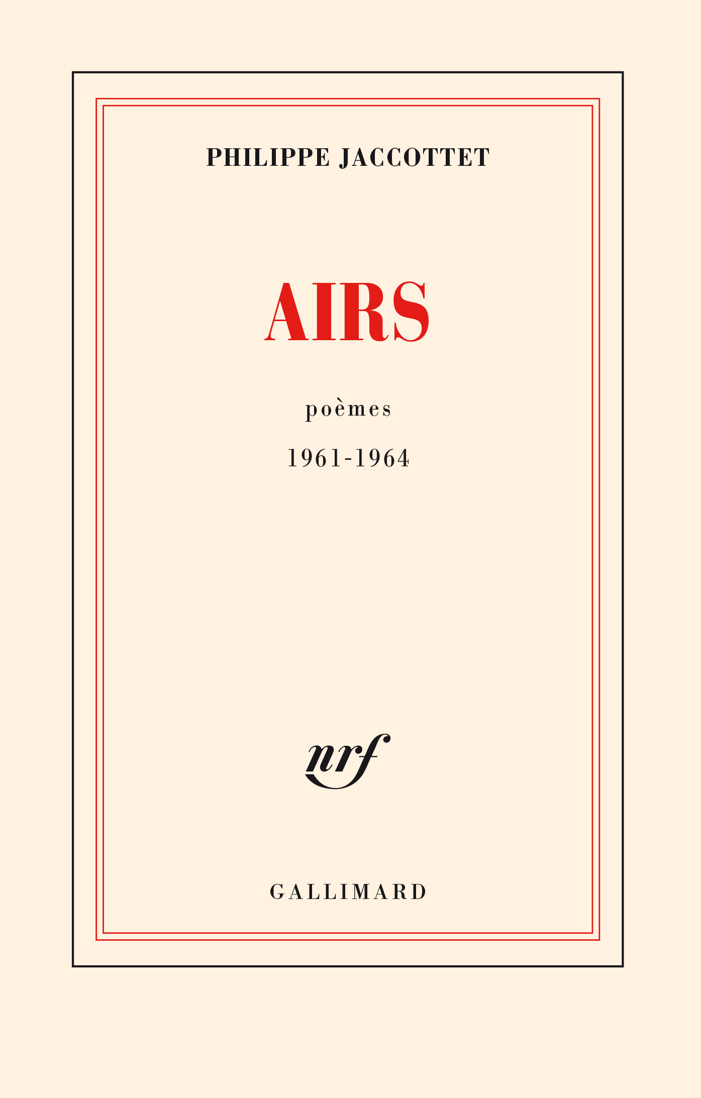 Airs. Poèmes 1961-1964