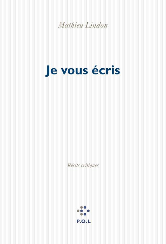 Je vous écris