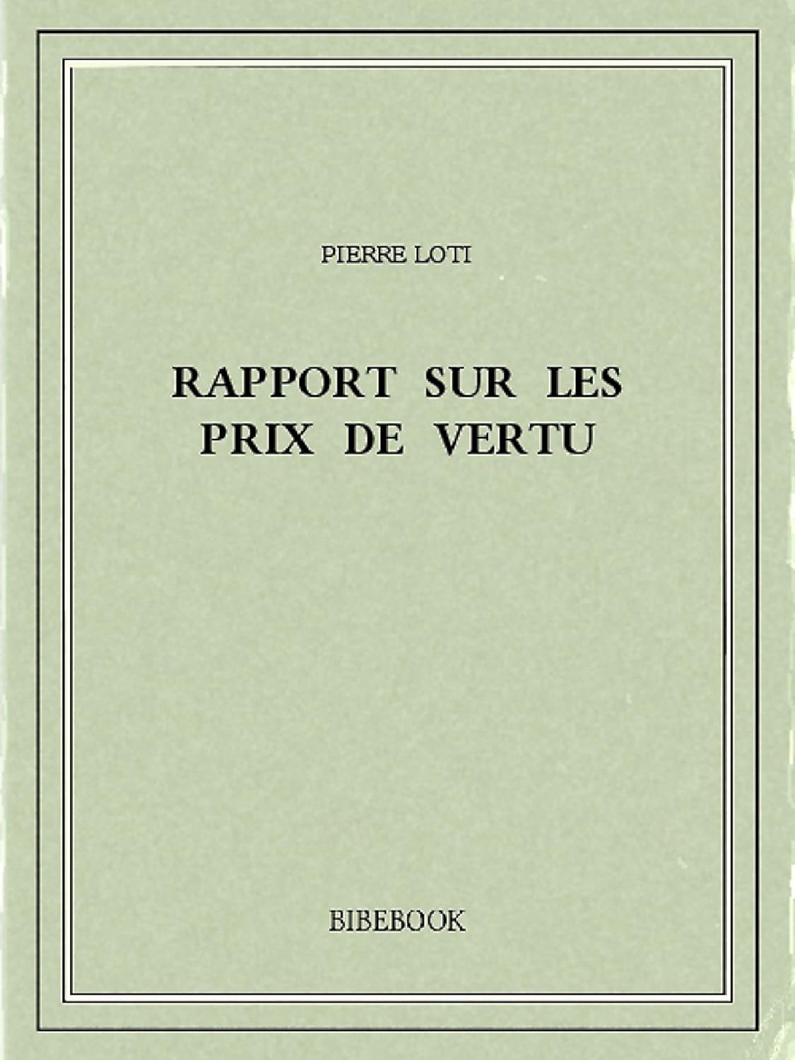 Rapport sur les prix de vertu