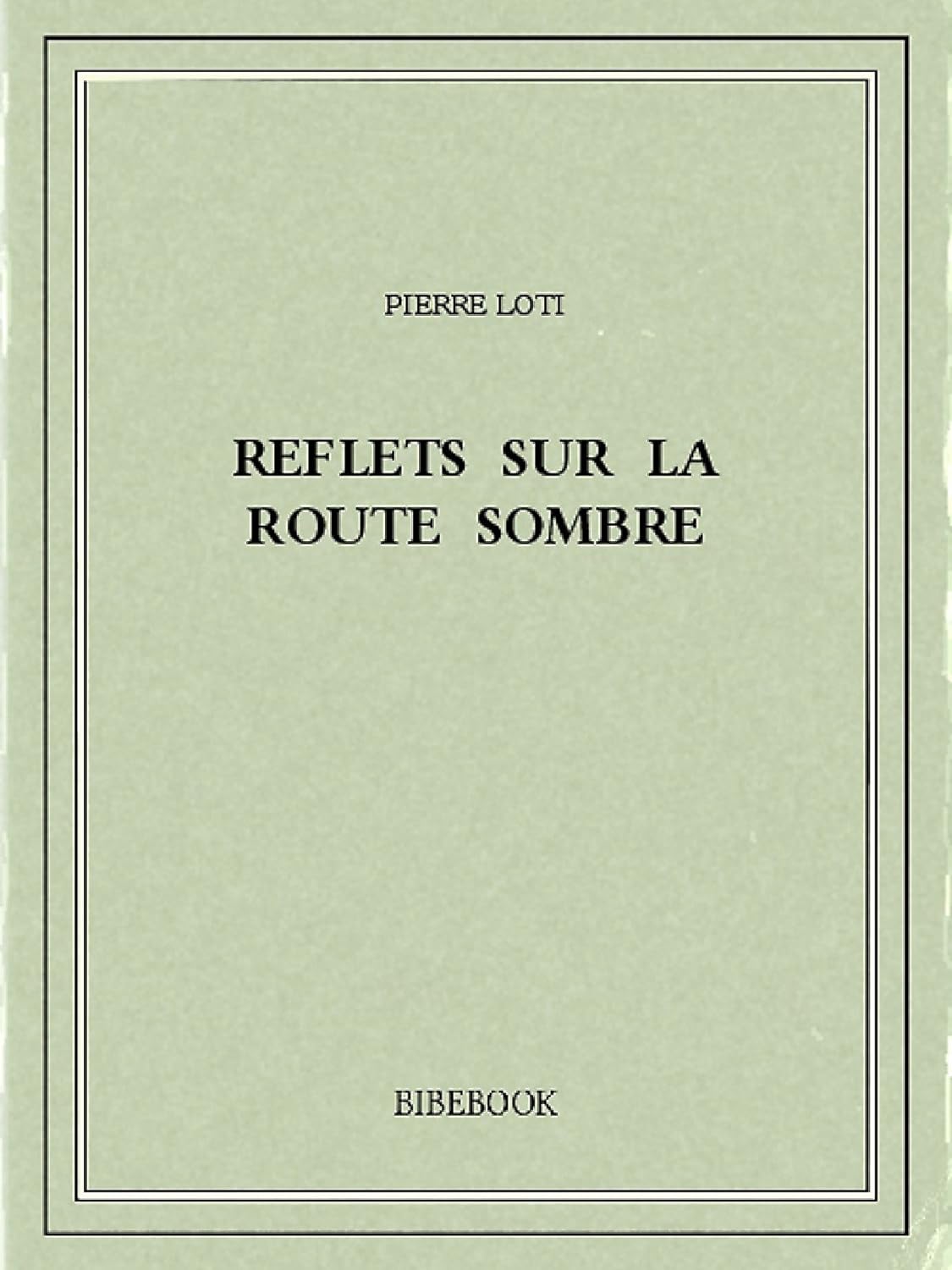 Reflets sur la route sombre