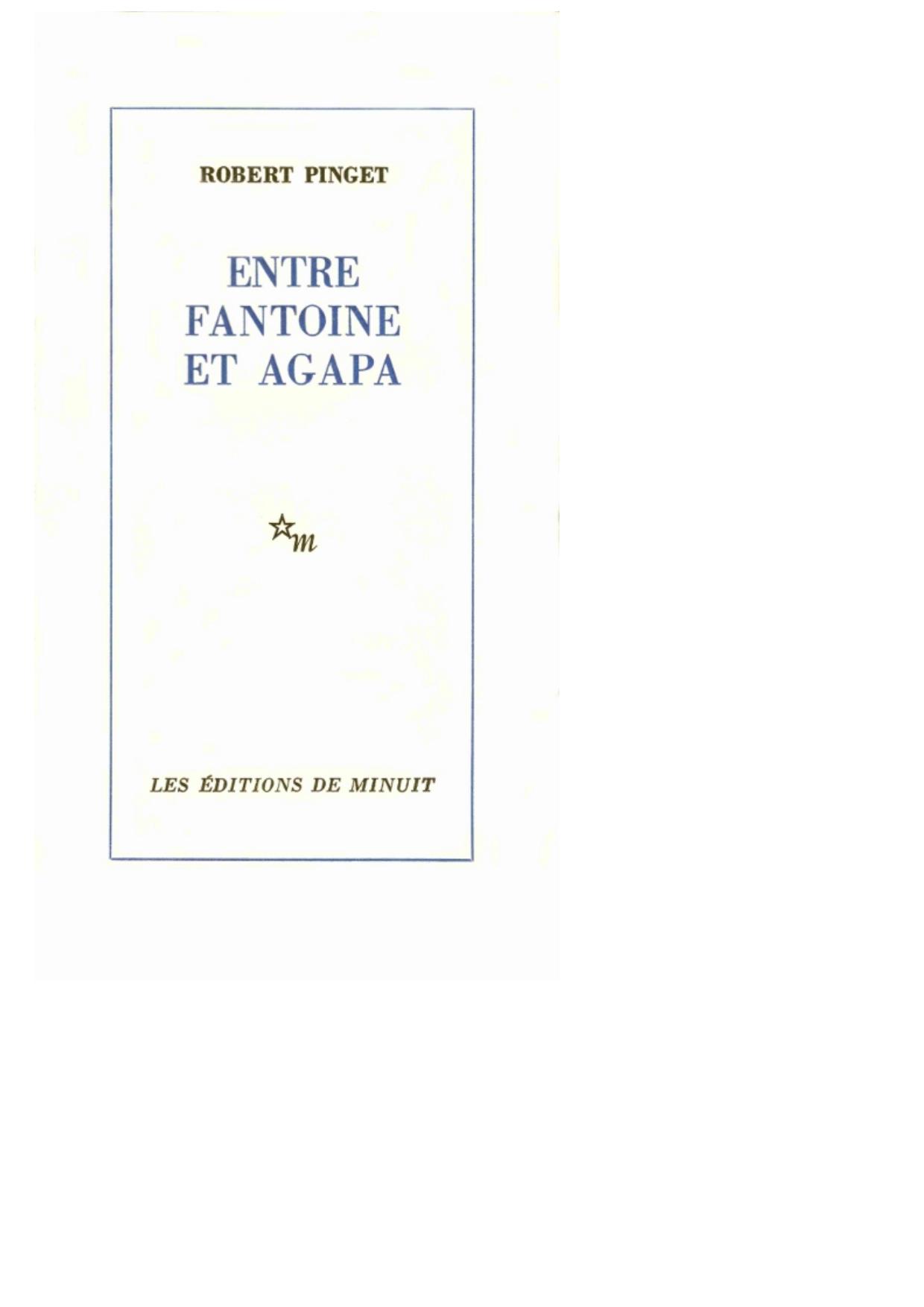 Entre Fantoine et Agapa