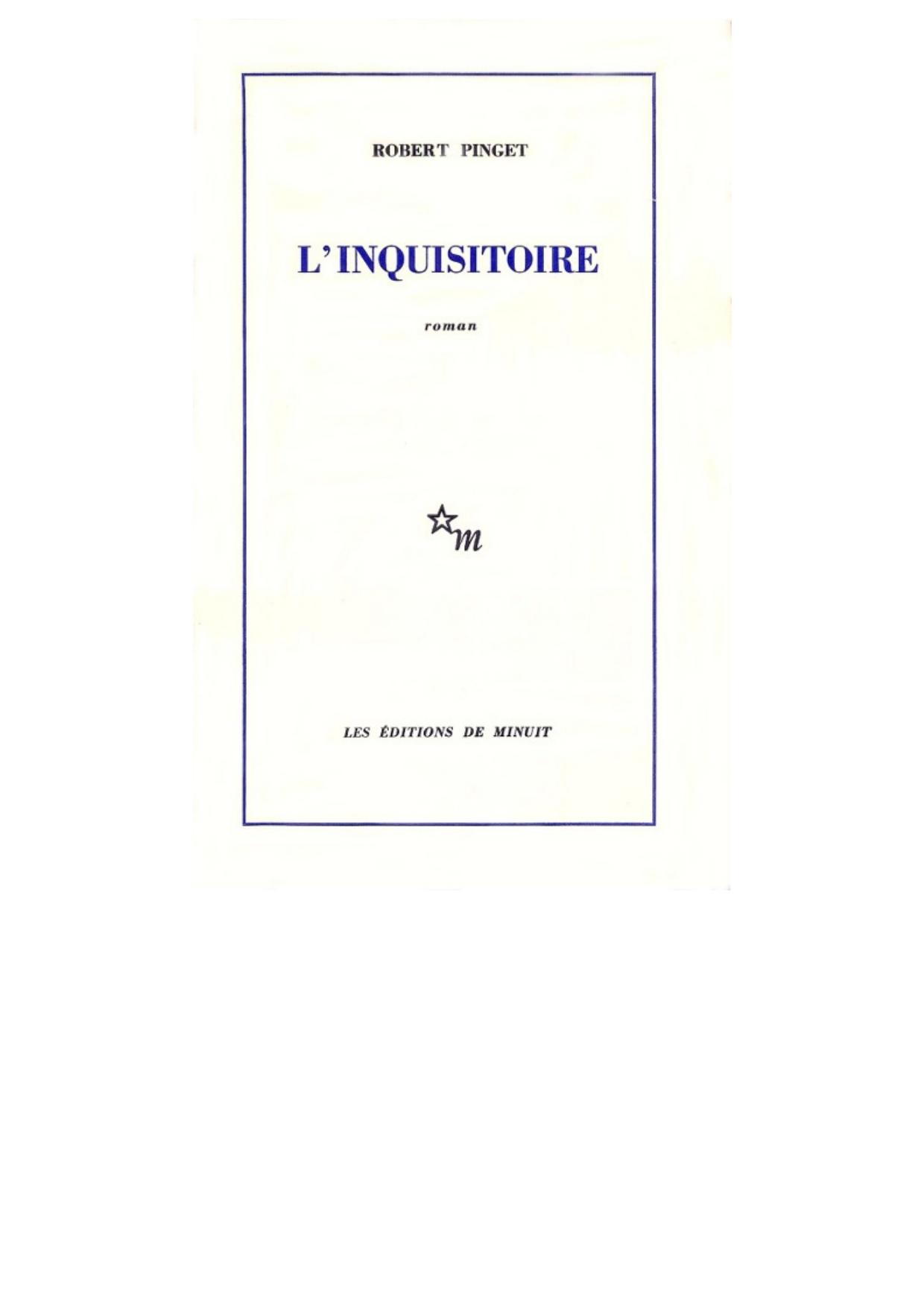 L' Inquisitoire