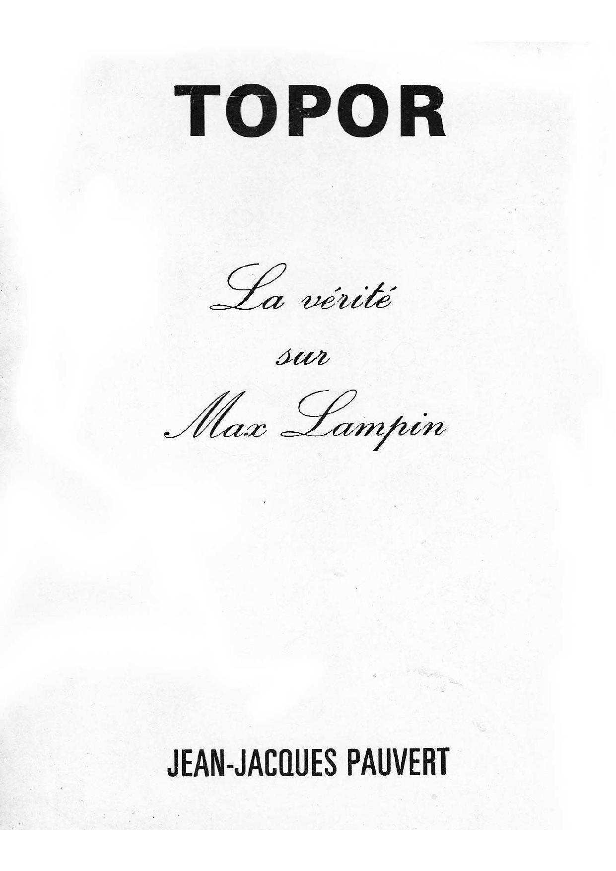 La vérité sur Max Lampin