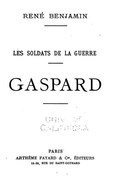 1915 - Gaspard