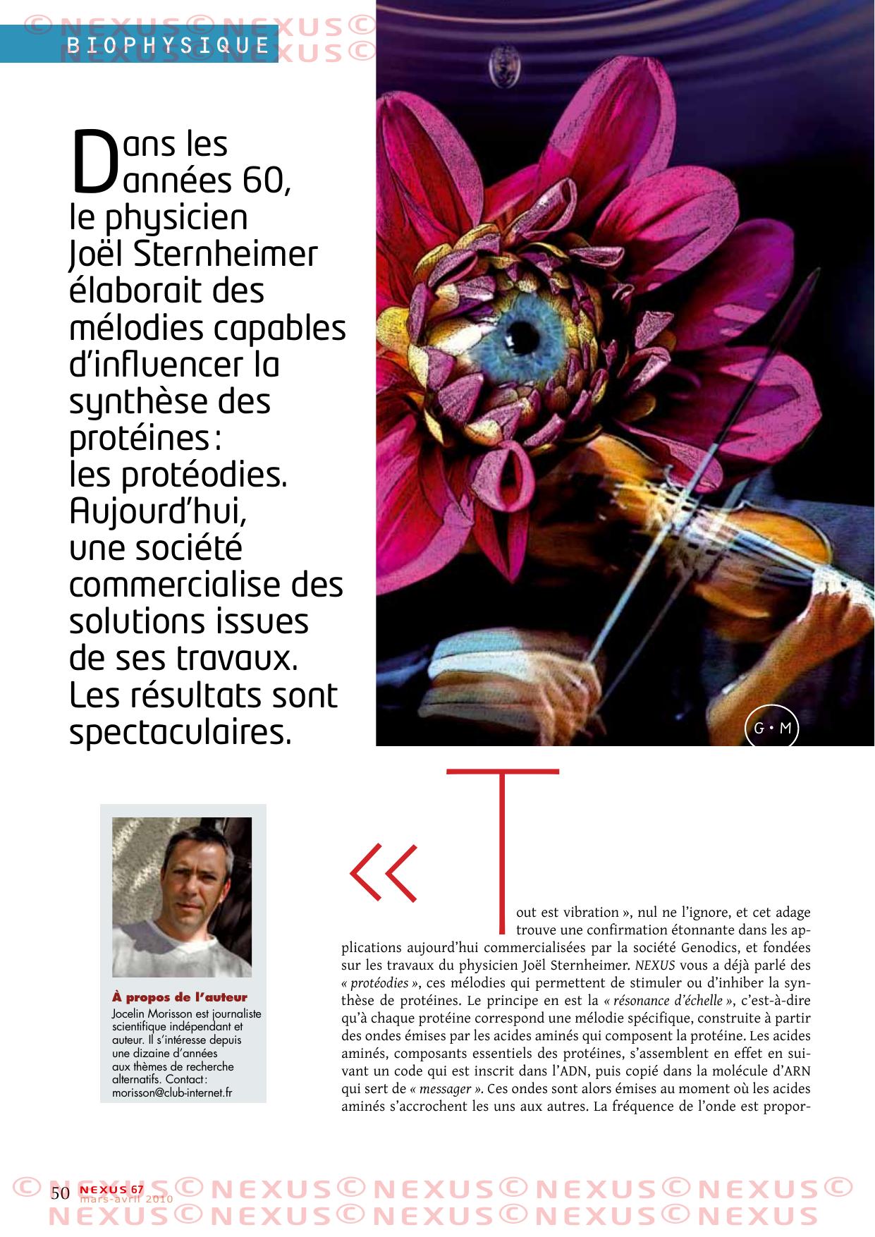Nexus 67 - Biophysique - Proteodie