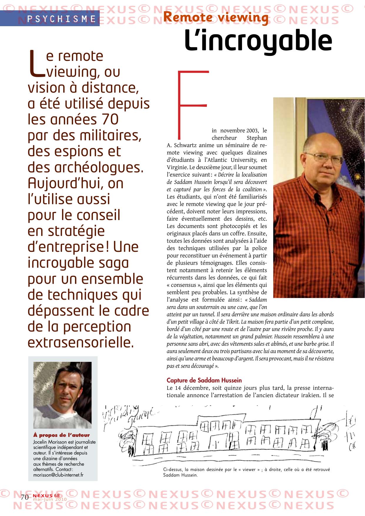 Nexus 68 - Psychisme - Remote viewing - L'