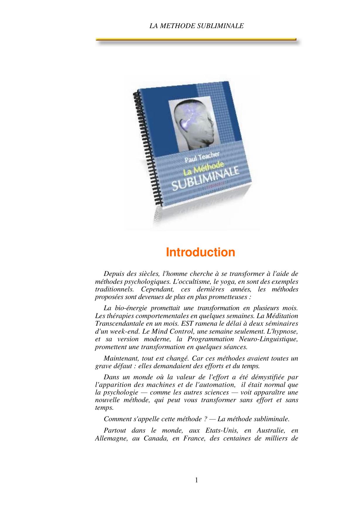 La Methode Subliminale