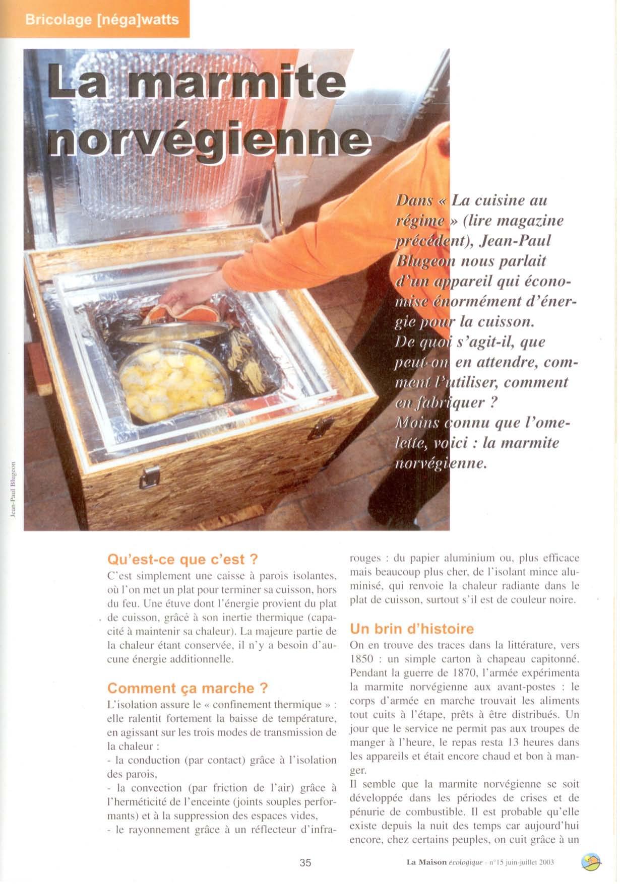 la marmite norvegienne - bicolage - negawatts