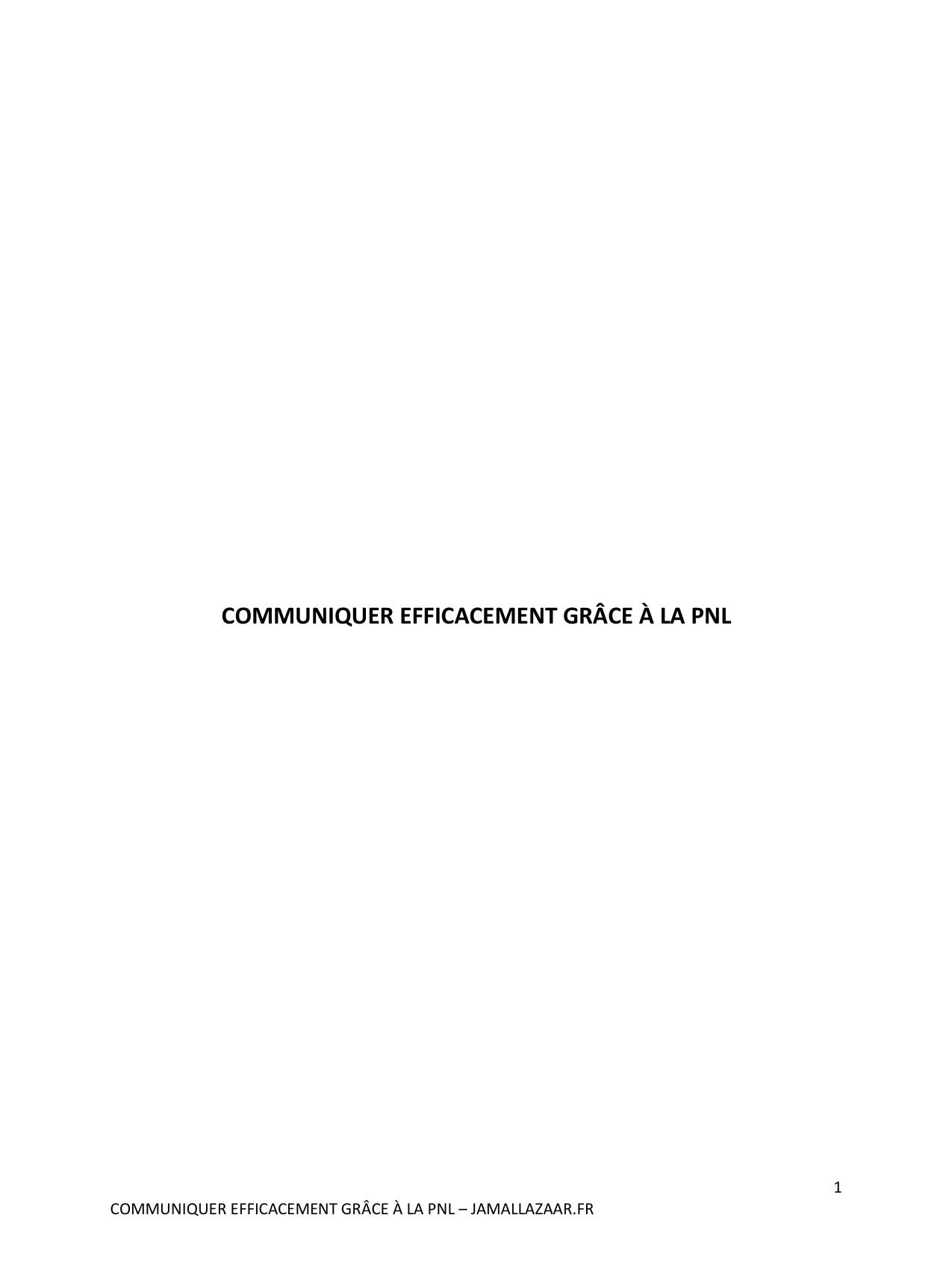 communiquer efficacement grâce à la pnl