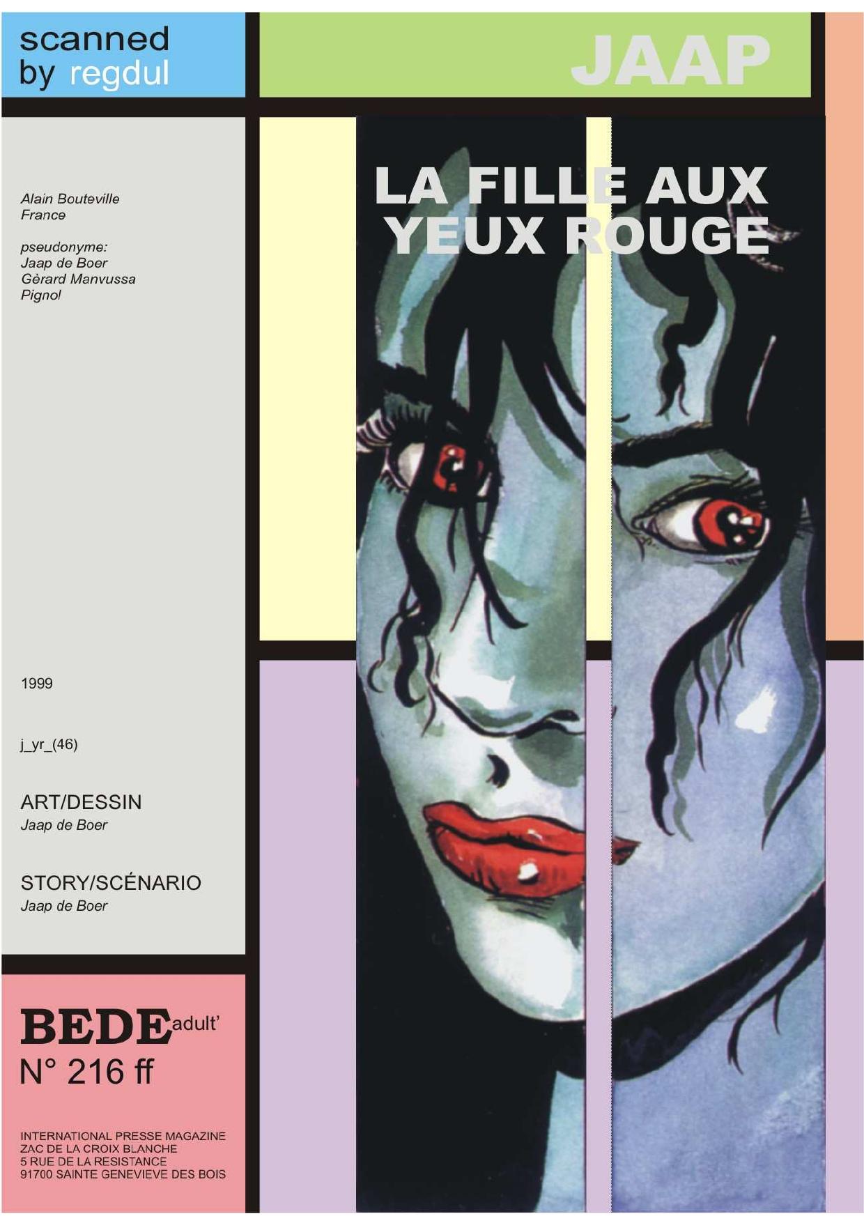 BDX Fr - 216 - Jaap - La fille aux yeux rouges