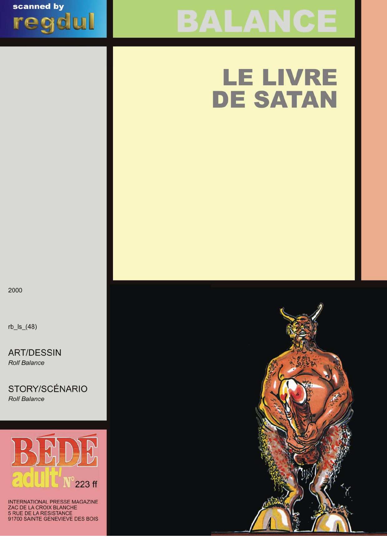 BDX FR - Balance, Rolf - Le livre de satan \(B\351d\351 Adult - 223\)
