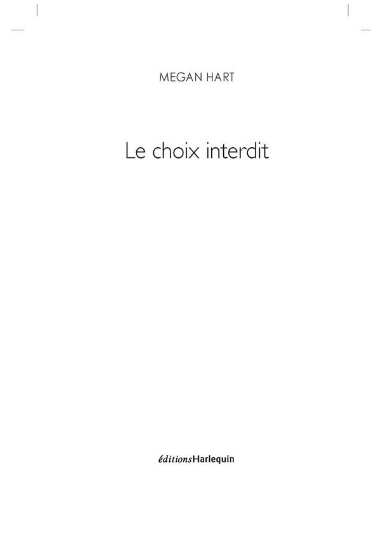 Le choix interdit