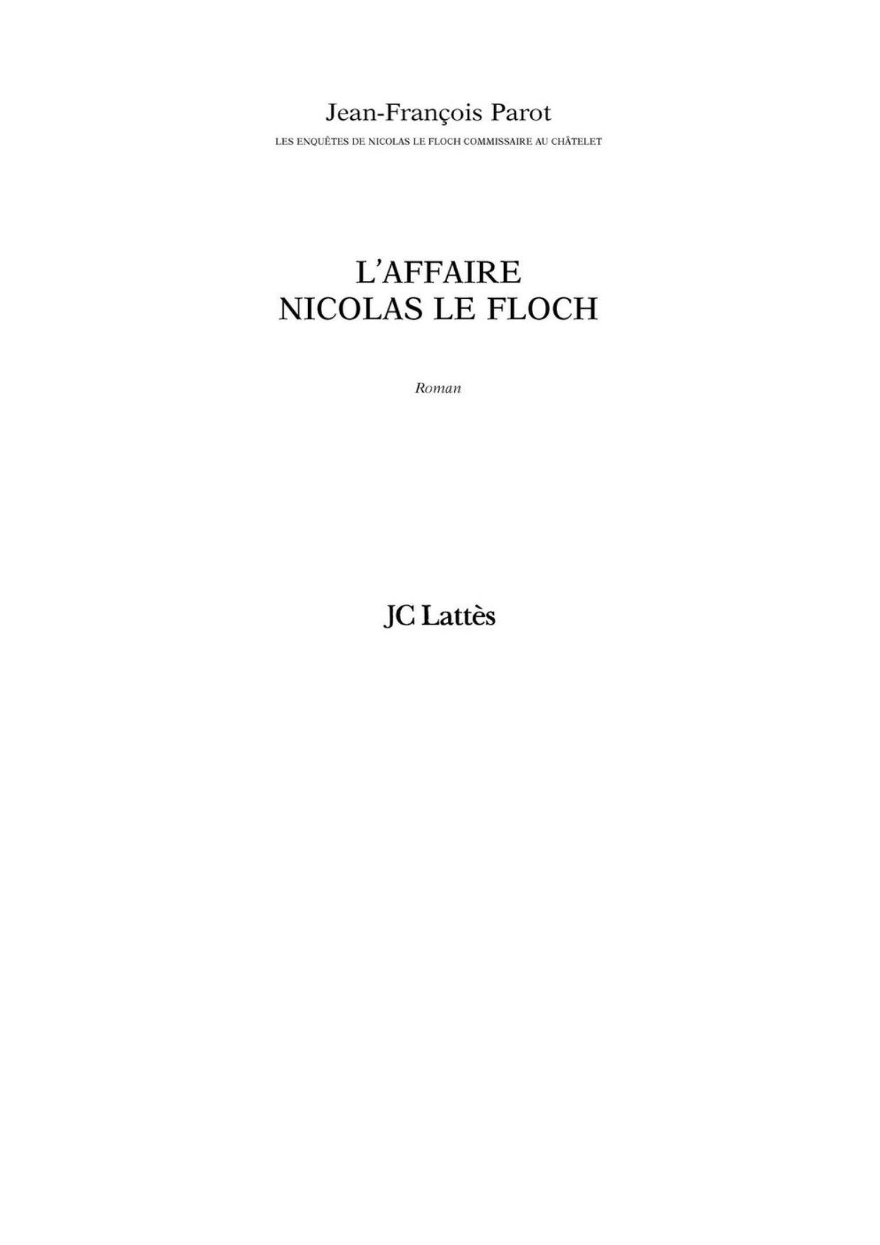 L'affaire Nicolas Le Floch