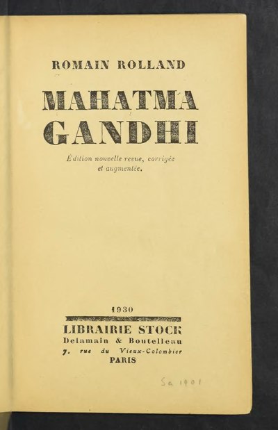 Mahatma Gandhi - Romain Rolland
