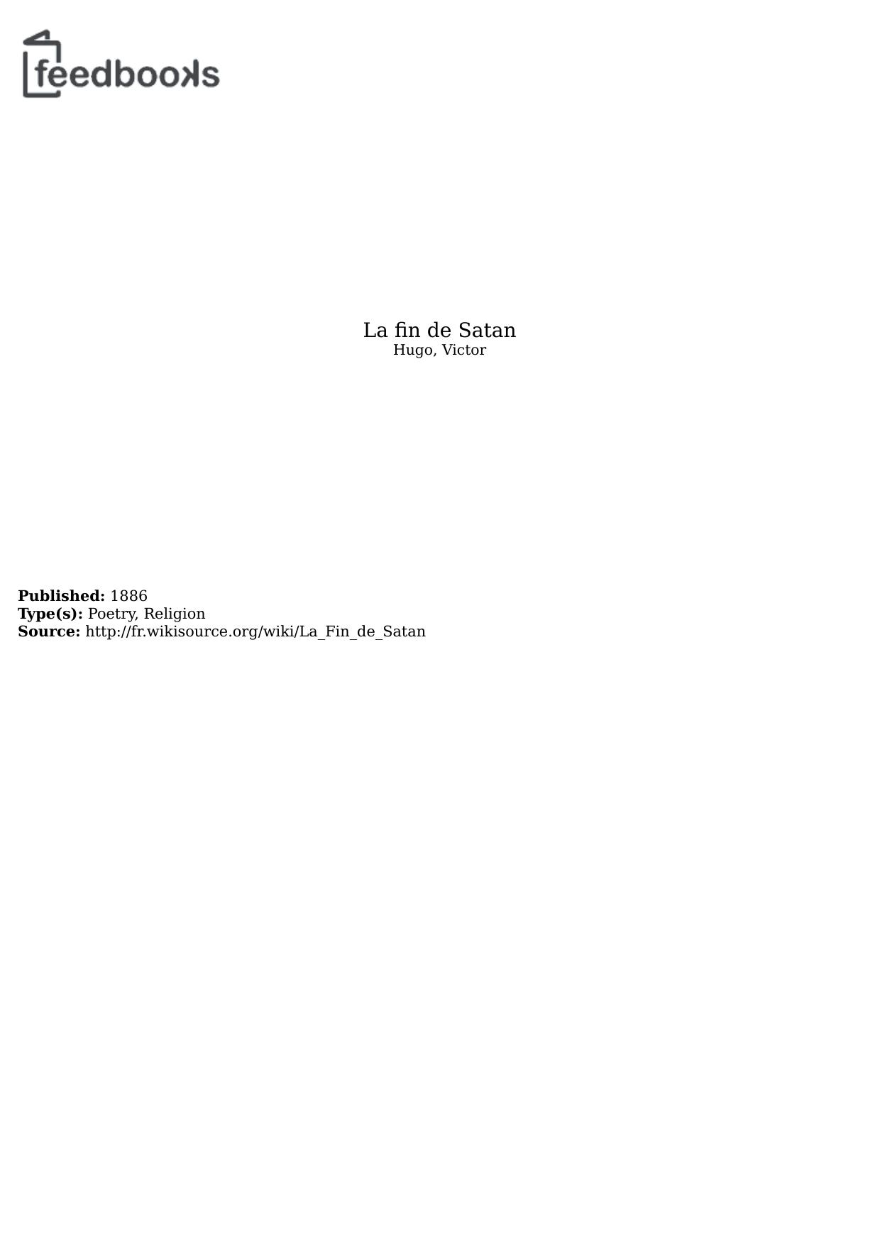 La fin de Satan