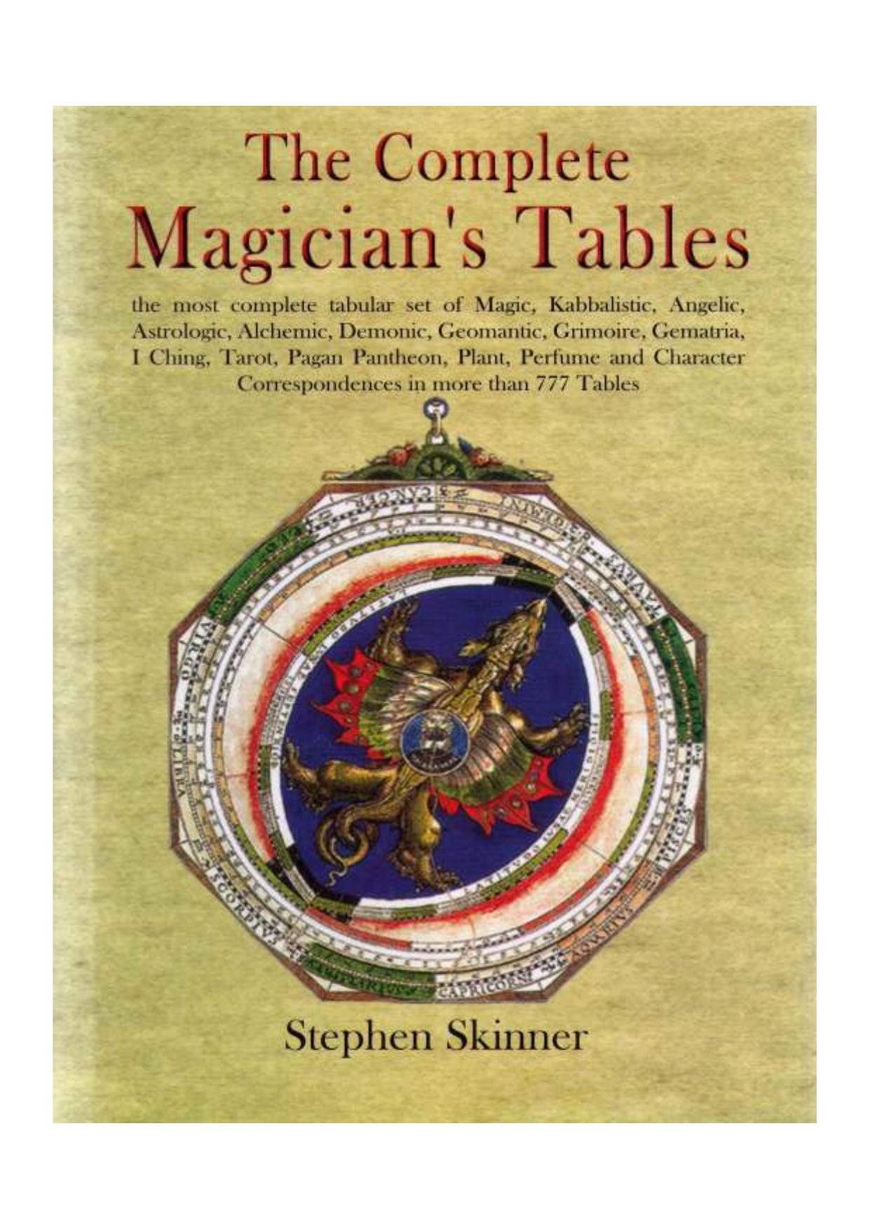 The Complete Magician's Tables