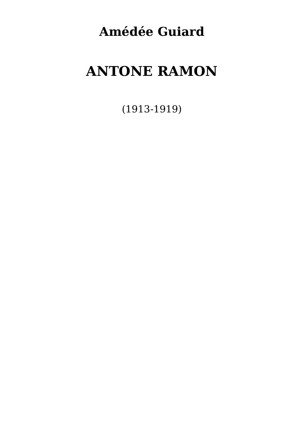 Antone Ramon