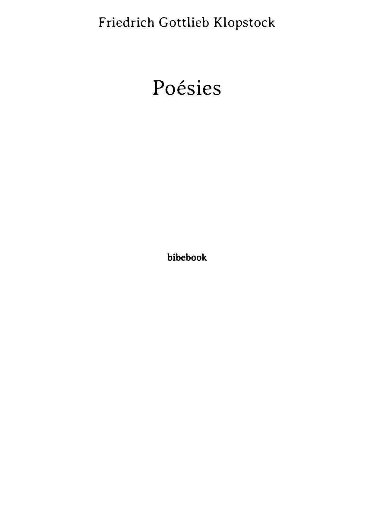 Poésies