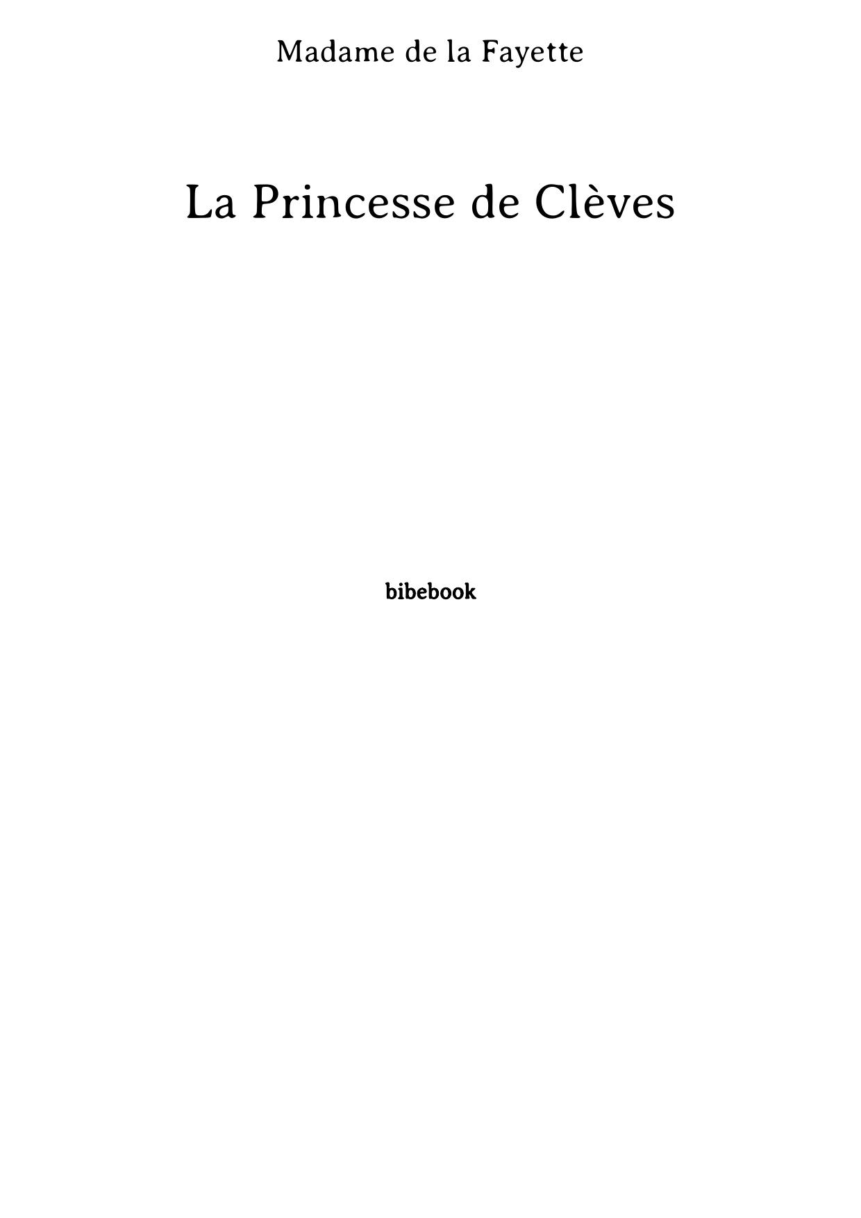 La Princesse de Clèves