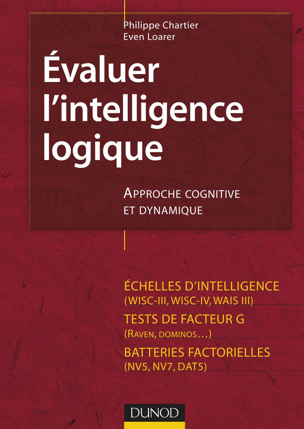 Évaluer L'intelligence Logique - Approche Cognitive et Dynamique