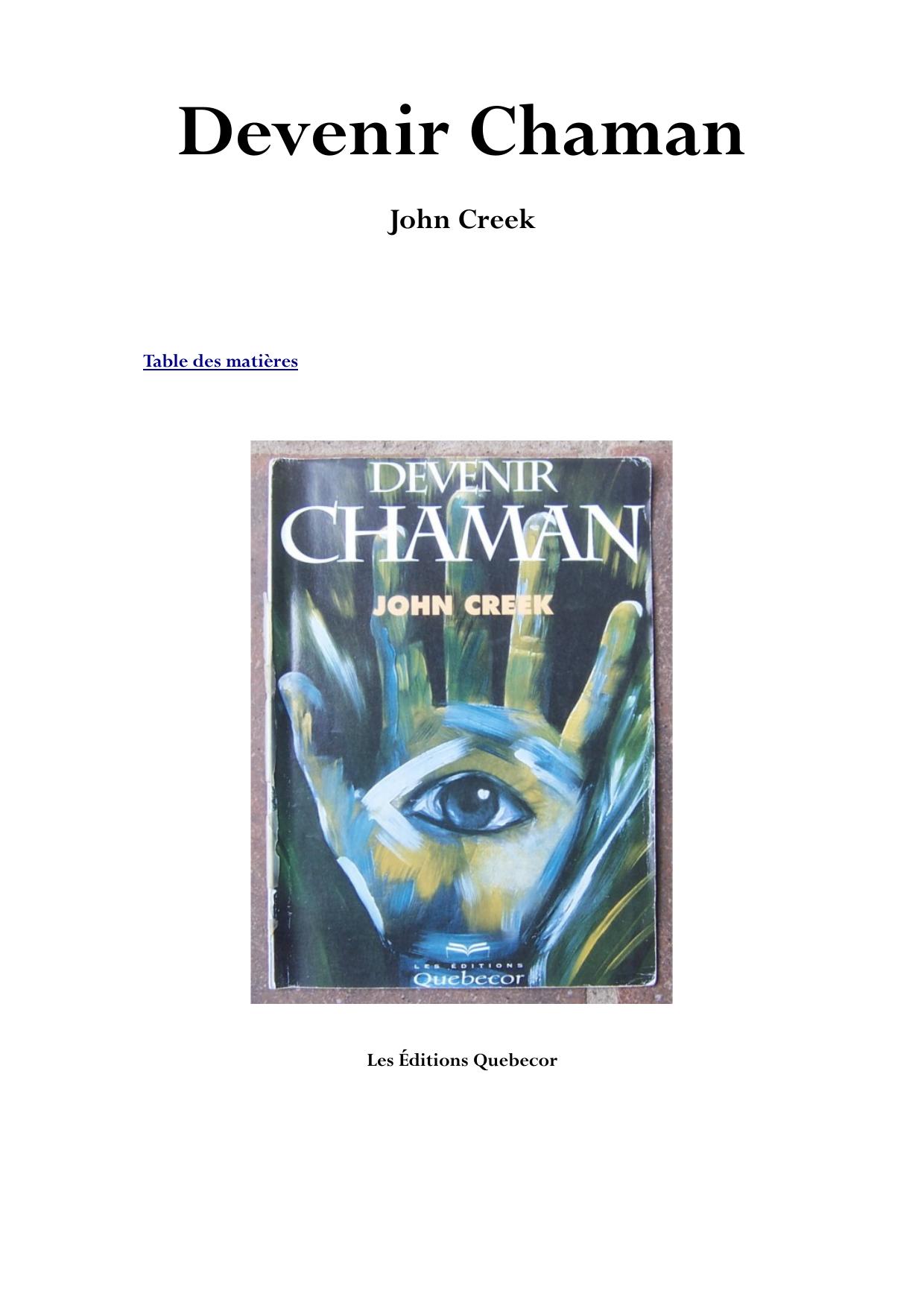 devenir chaman