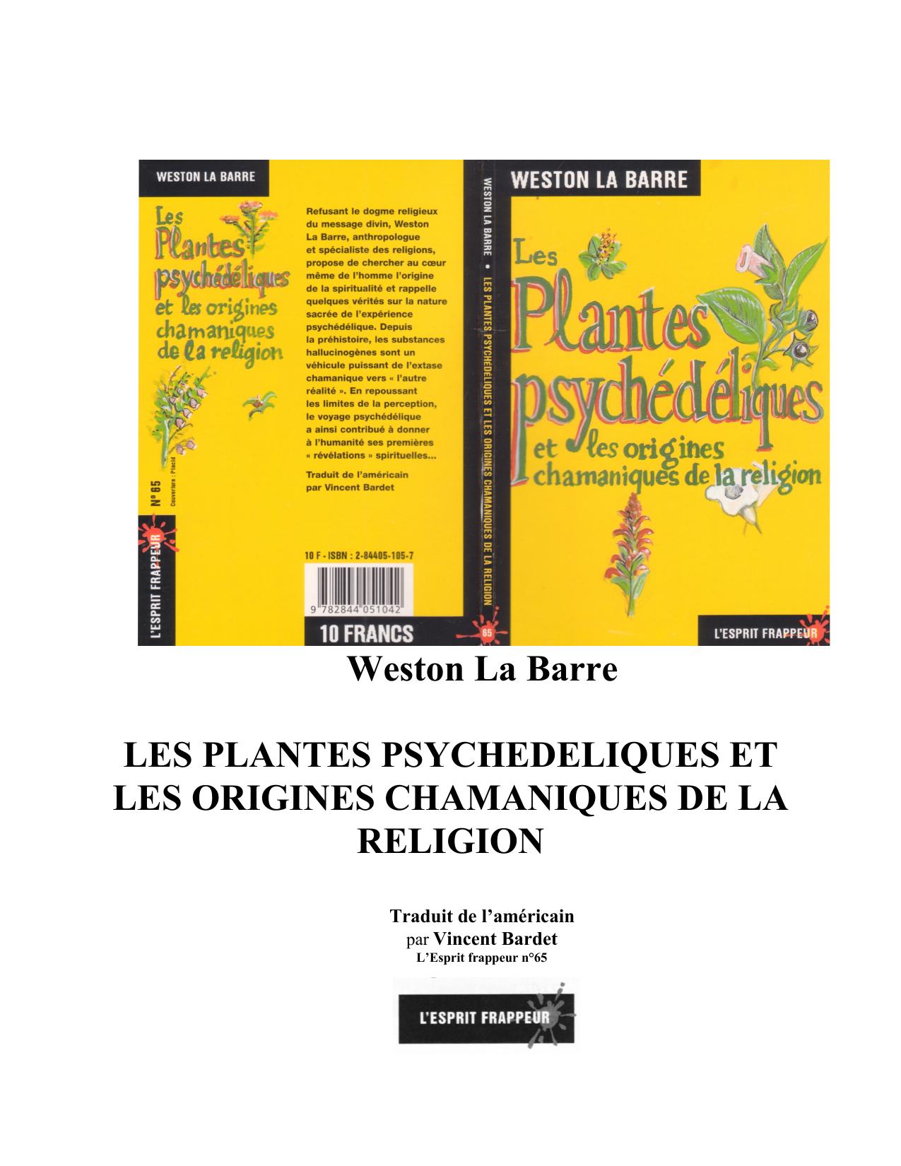 Les plantes psychedeliques et les origines chamanique de la religion