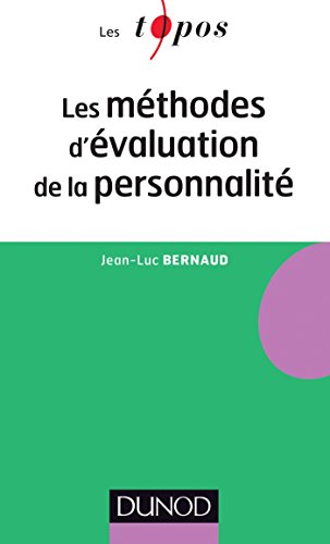Les méthodes d'évaluation de la personnalité (Les Topos)