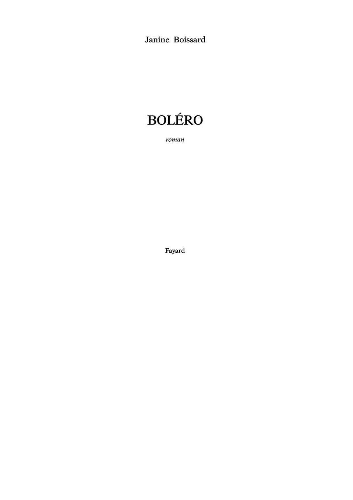 Bolero