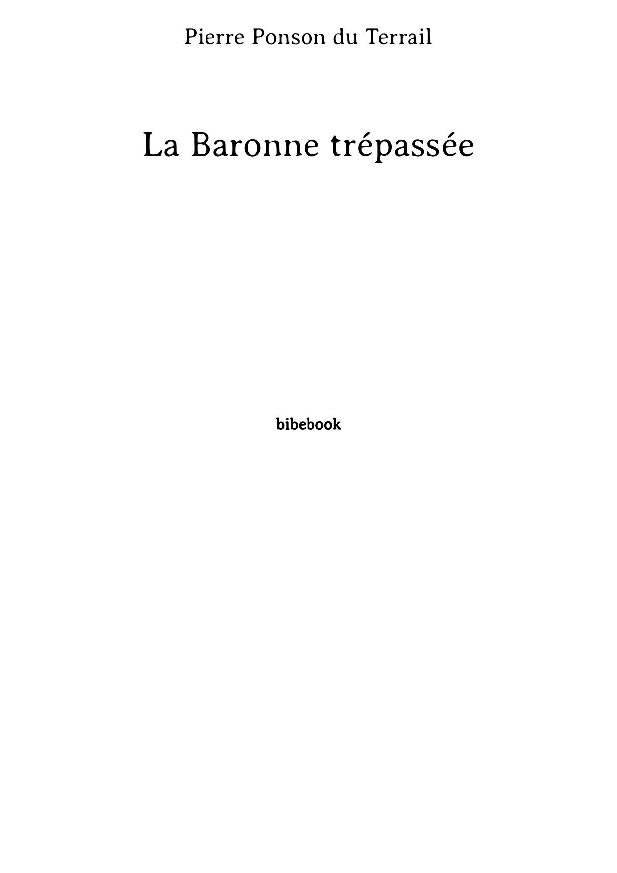 La Baronne trépassée