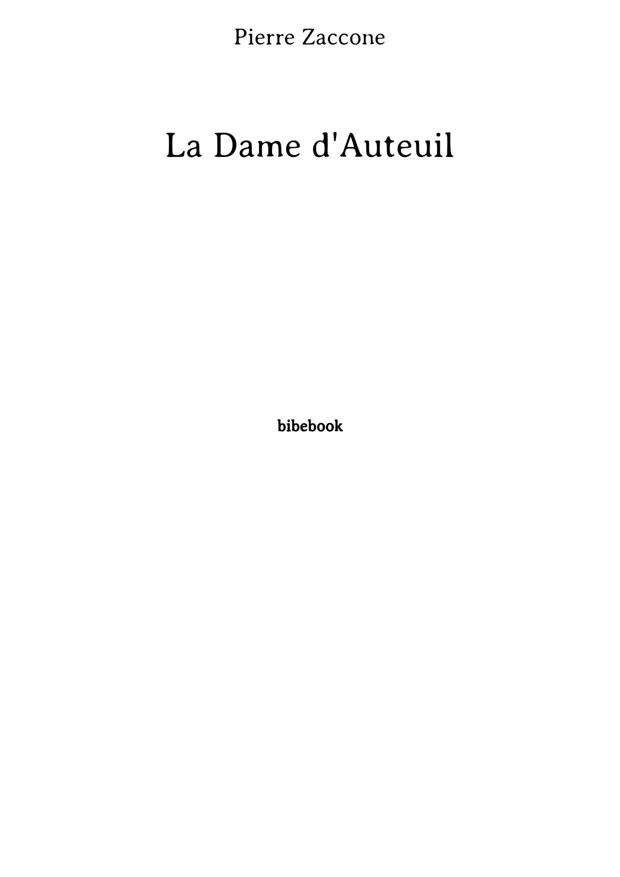 La Dame d'Auteuil