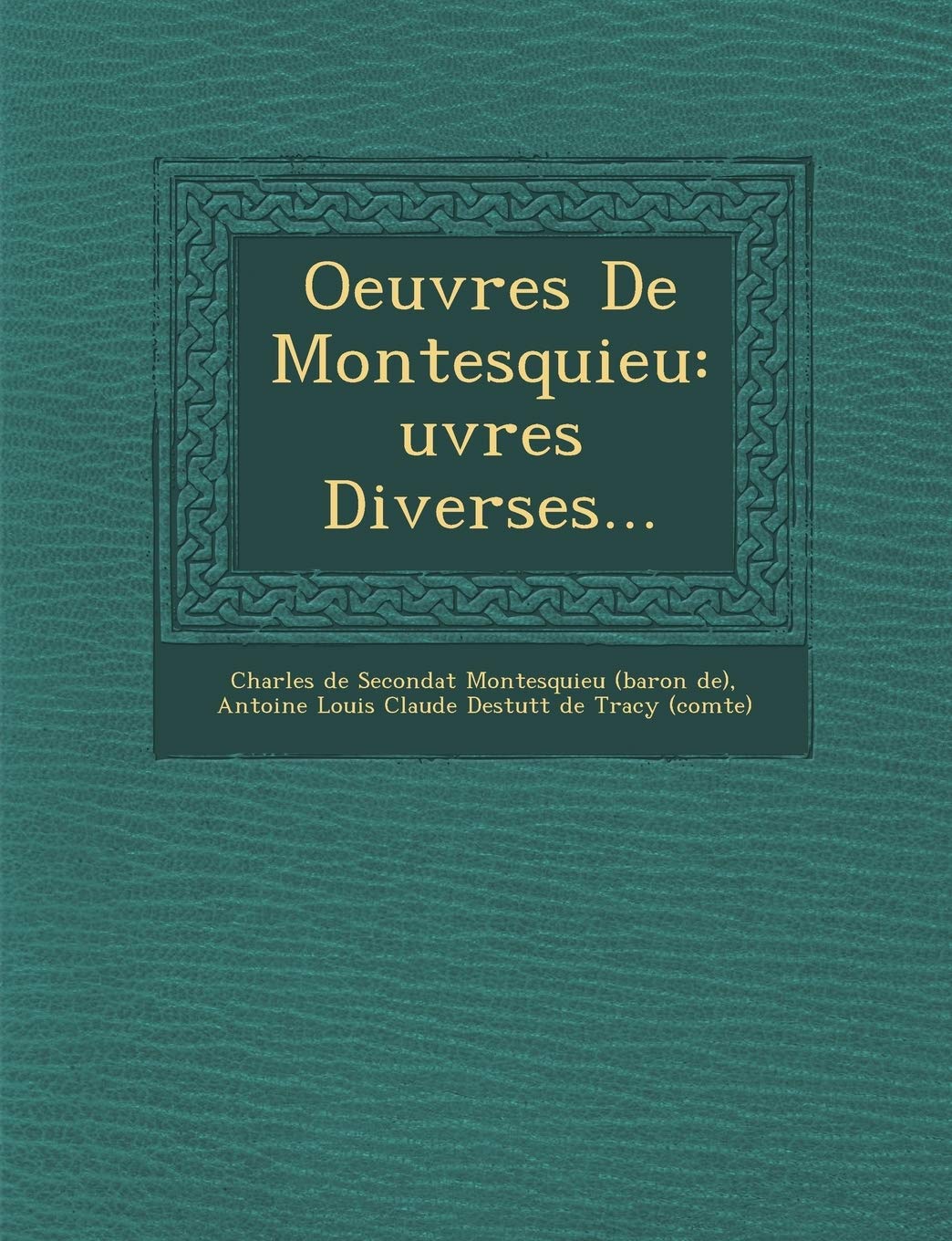 Oeuvres Diverses