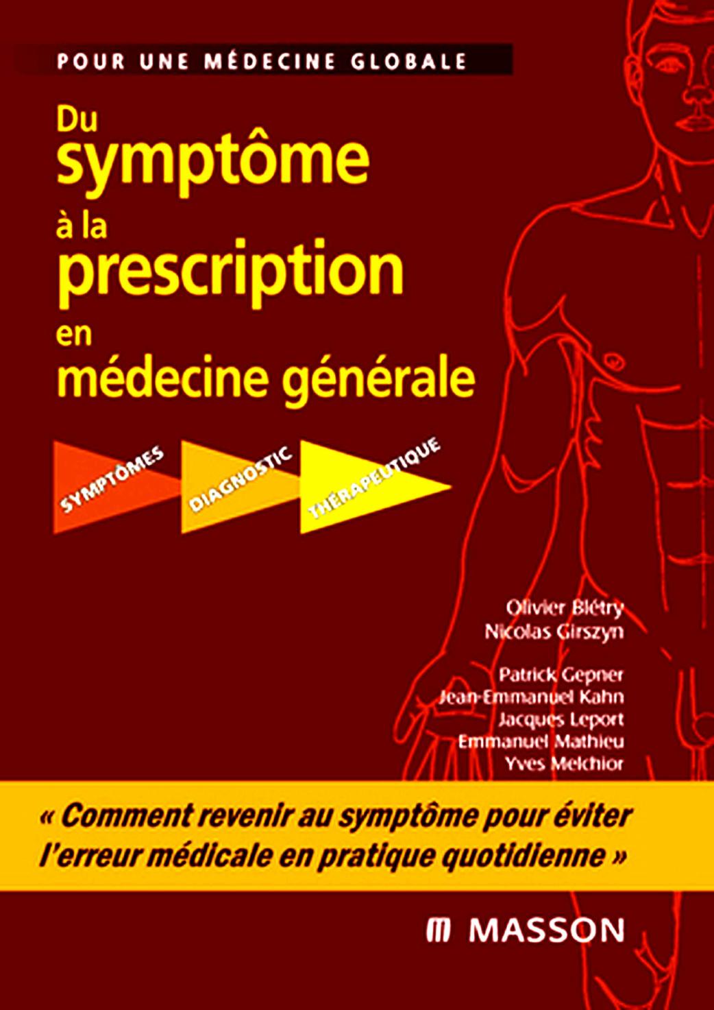 Du symptome a la prescription en medecine