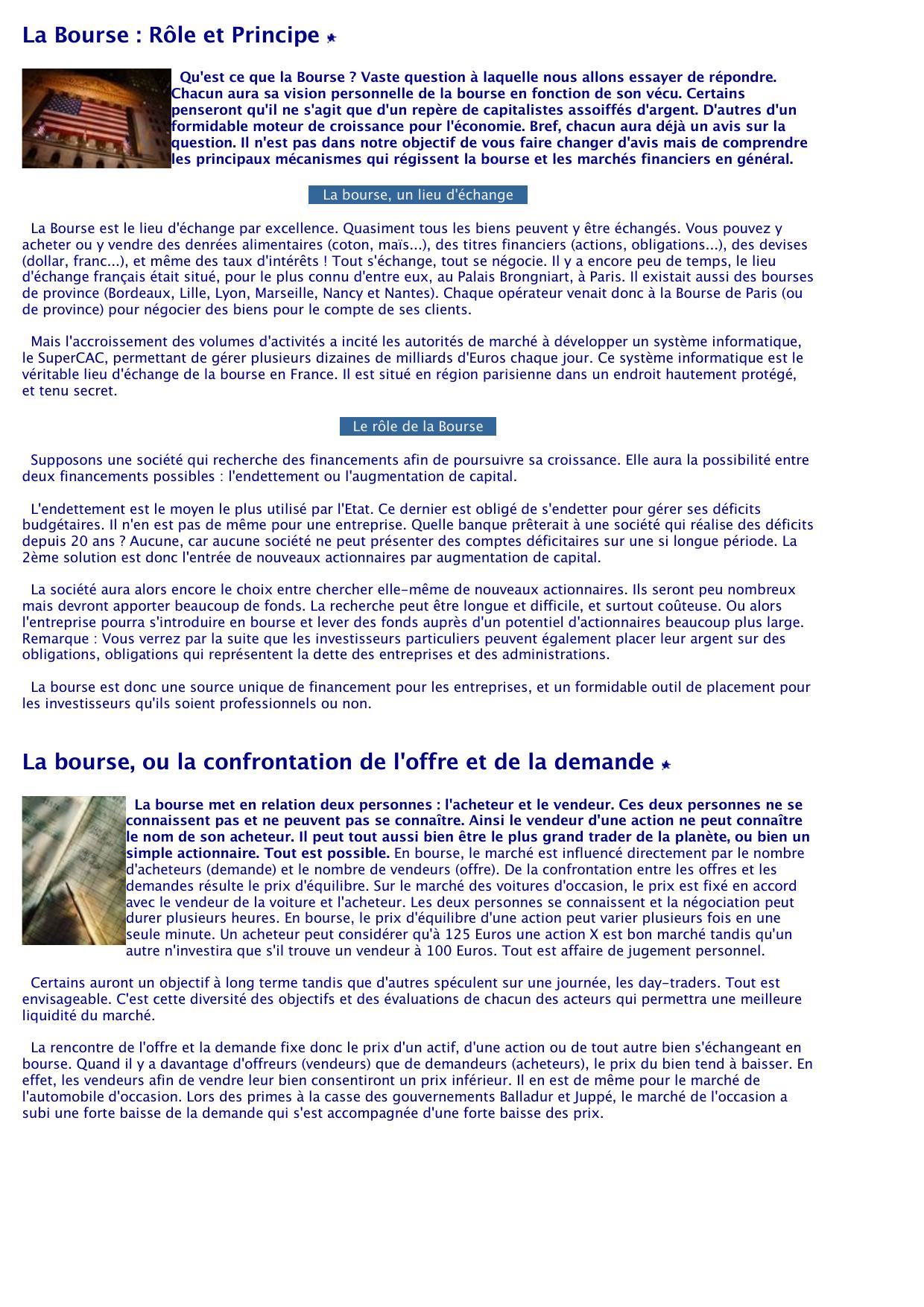 Commencer En Bourse