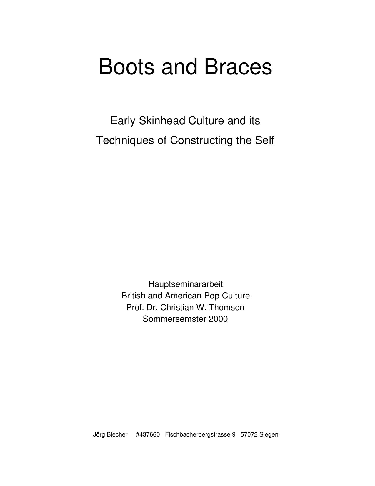 Boots and Braces