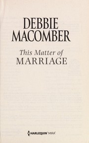 This Matter of Marriage