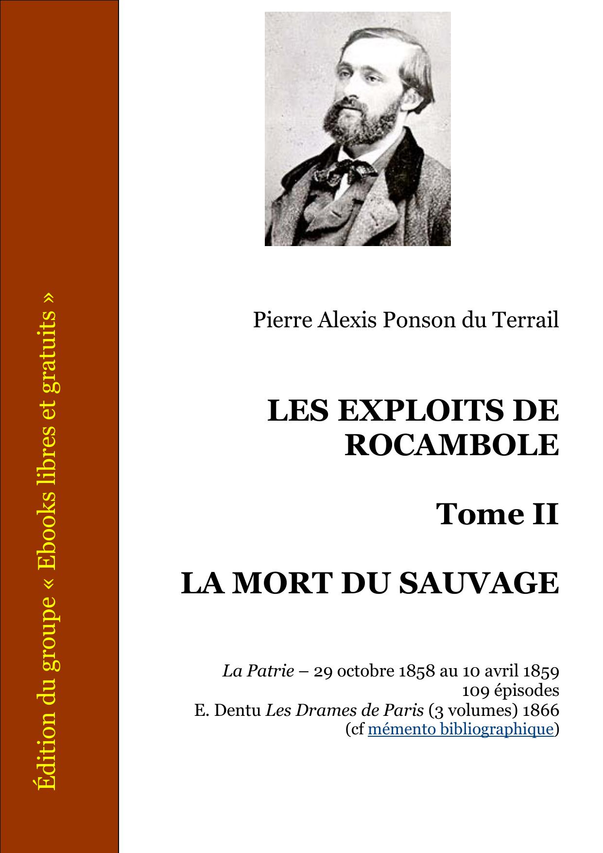 LES EXPLOIT DE ROCAMBOLE : LA MORT DU SAUVAGE