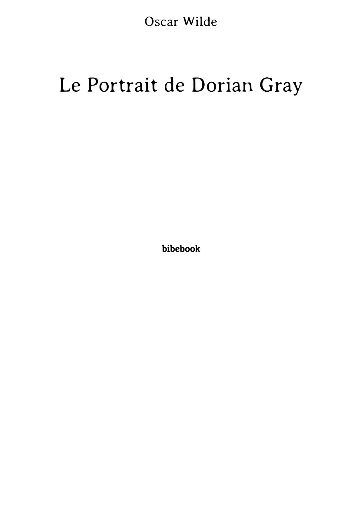 Le Portrait de Dorian Gray