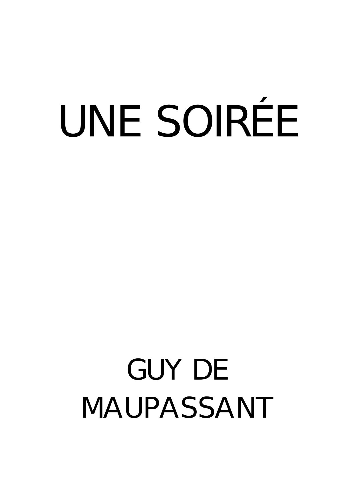 Maupassant (de) Guy-La soiree