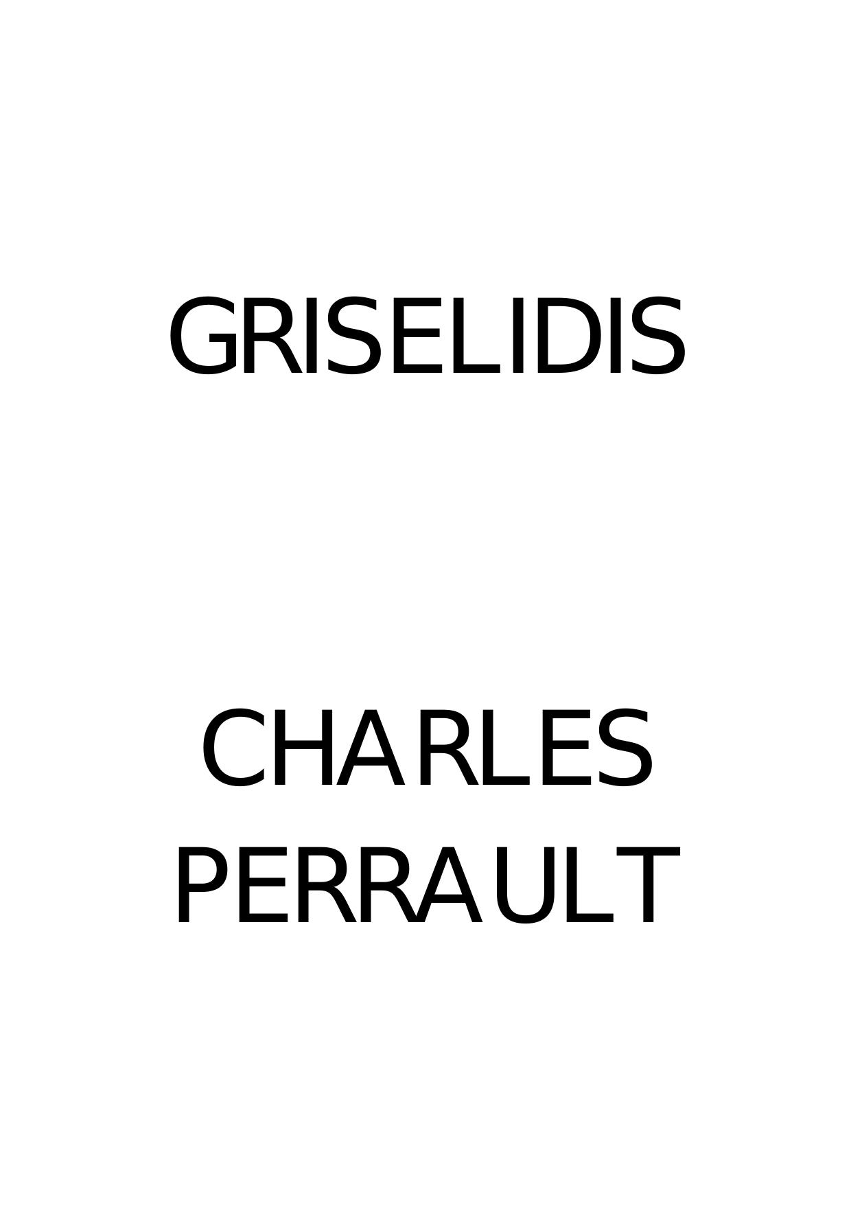 Perrault Charles-Griselidis