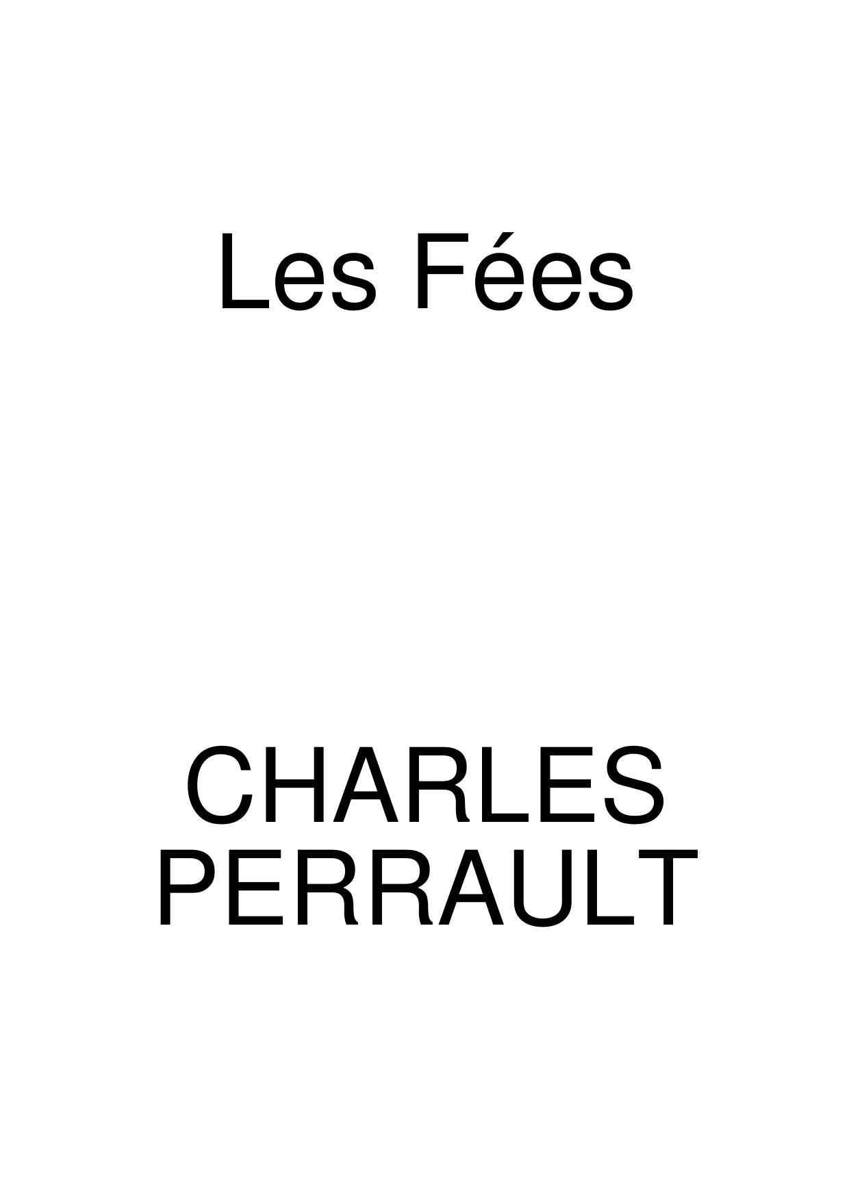 Perrault Charles-Les fees