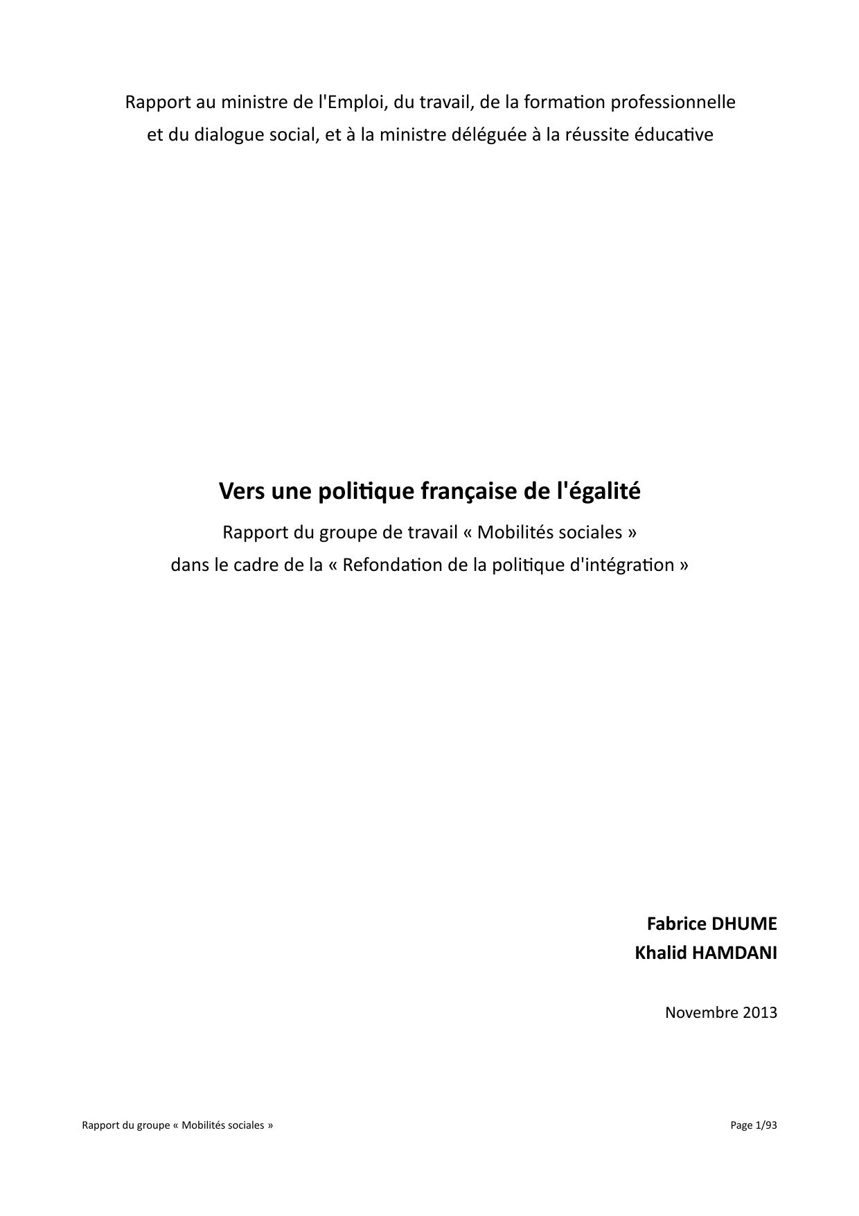 Les "discriminations raciales" dans l'accès à l'emploi des jeunes en Alsace: état des lieux exploratoire : rapport élaboré avec le soutien de la Commission européenne et du fonds d'action sociale Alsace